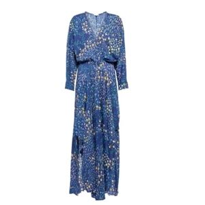 Poupette St. Bart ILONA Floral Maxi Dress In Blue Bouquet